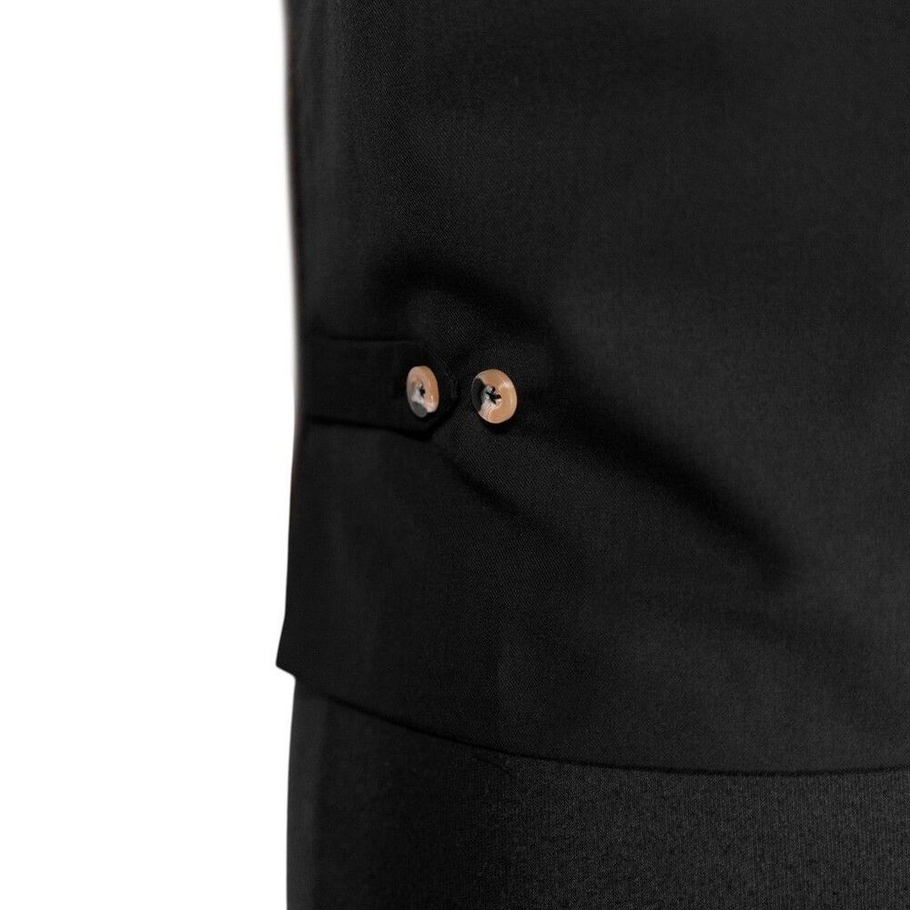 Mens 42R Wool Vest Burgundy Cream Plaid Waistcoat Classic Formal Wedding Party - Picture 10 of 10